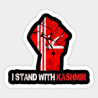 i stand with kashmir Sticker